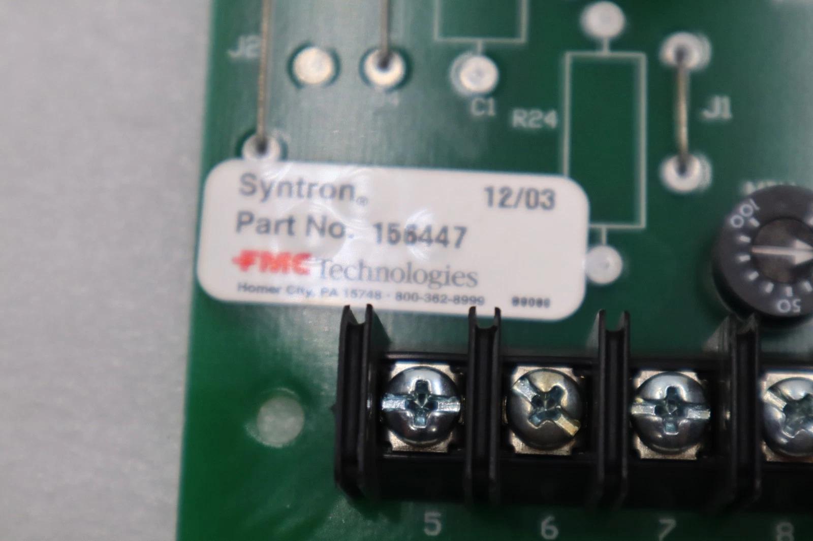 New fmc 156447 syntron control board circuit board stock h1386 - Image 2