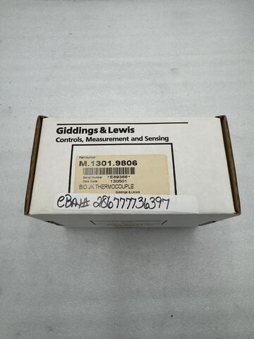 BRAND NEW Giddings & Lewis M.1301.9806 M13019806 Thermocouple STOCK H1653A - Image 3