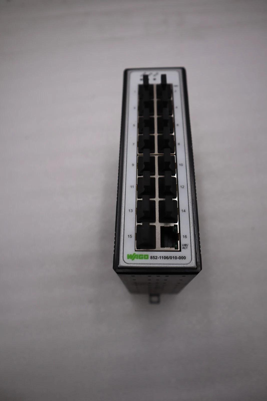 NEW OPEN BOX WAGO 852-1106/010-000 NETWORK SWITCH 16 Ethernet ports STK H912A - Image 1