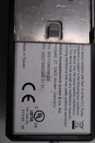 NEW OPEN BOX WAGO 852-1106/010-000 NETWORK SWITCH 16 Ethernet ports STK H912A - Image 4