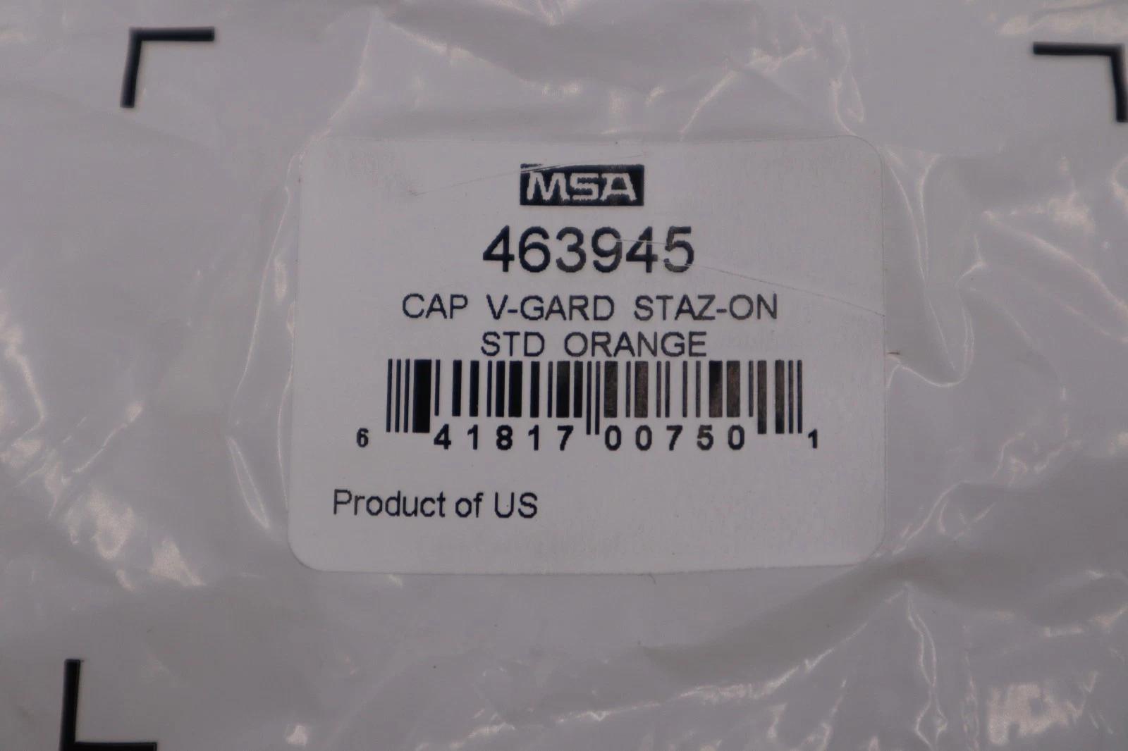 NEW V-Gard Slotted Hard Hat Cap Orange MSA 463945 STOCK H806 - Image 2