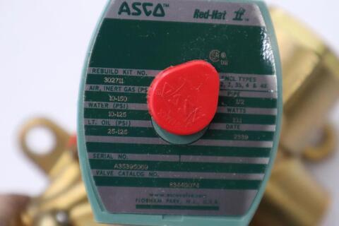 ASCO 1/2" 8344G074 120/60 110/50 Solenoid Valve - NEW IN BOX - STOCK GF-92 - Image 2