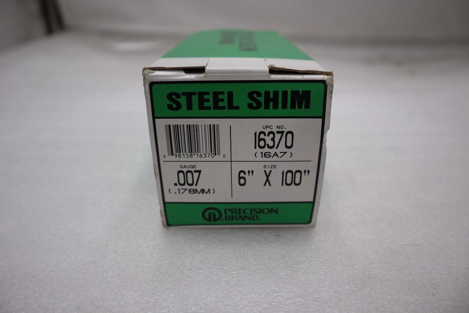 LOT OF 2 -- Precision Brand 16370 Gauge Steel Shim 0.007" x 6" x 100" STK H987A - Image 2