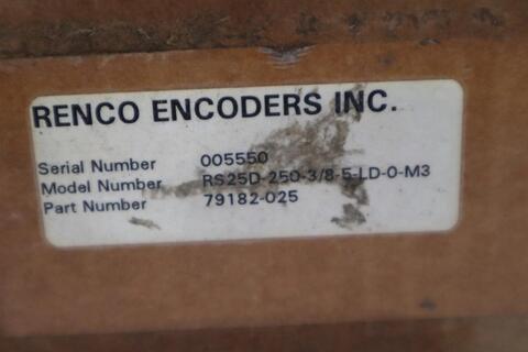 Renco rotary encoder rs25d-250 new unit stock h-1031 - Image 3