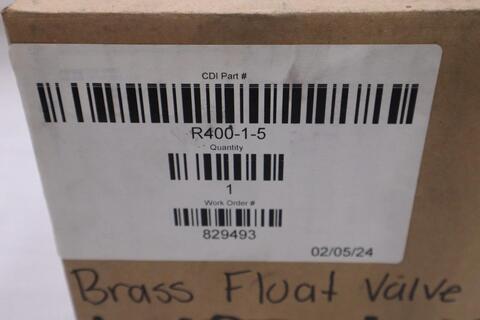 Control Devices Robert R400-1-5 1 X 1 Valves Assembly Brass 1" Ball STOCK 5208CC - Image 3