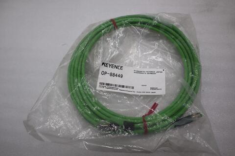 Keyence OP-88449 ETHERNET CABLE RJ45 M8 MALE 5 METER - NEW - STOCK 3145CC - Image 2