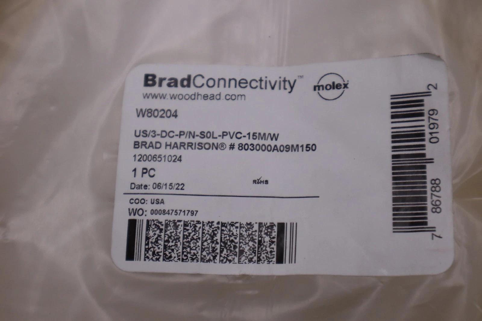 Woodhead 803000a09m150 cable stock h1535 - Image 2