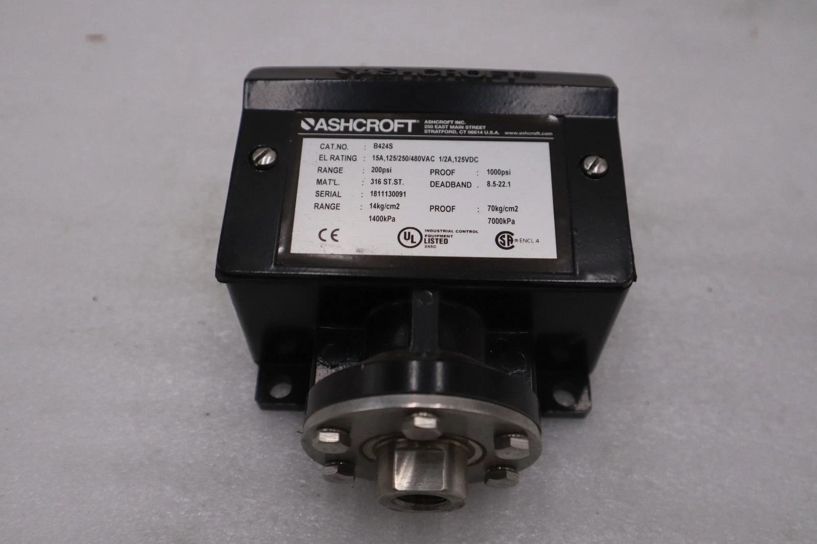 New open box b424s ashcroft pressure switch stk 5539cc - Image 1