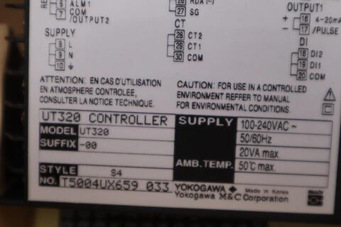 Yokogawa ut320-00 controller 100-240vac 50/60hz stock 1398cc - Image 2