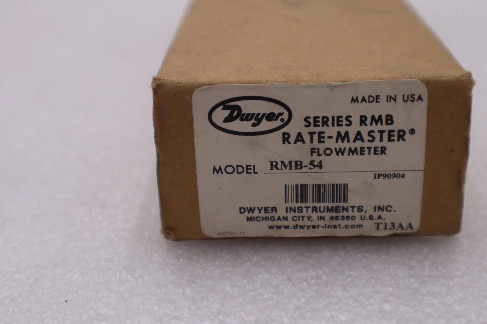 Dwyer rmb-54 rate-master series rmb flowmeter stock #k-2016 - Image 1