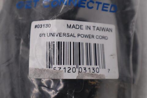 C2G 03130 Universal Power Cord Replacement Cable NEW STOCK H1464A - Image 3