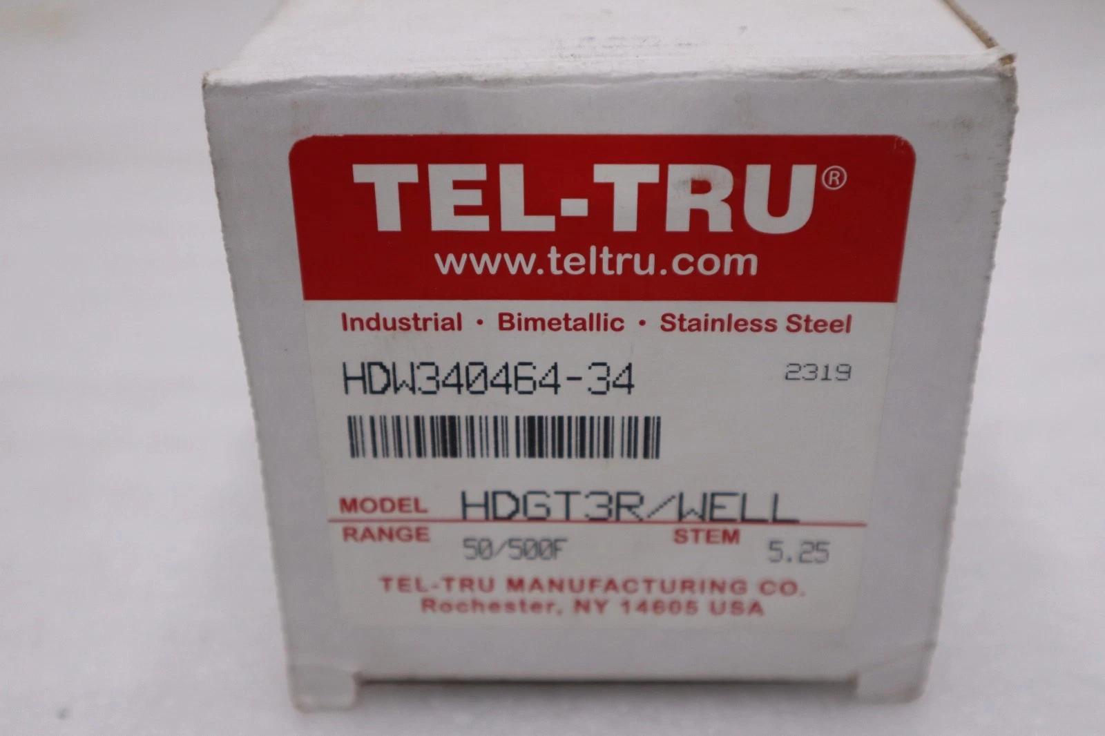 New open box tel-tru hdgt3r/well thermometer stk gf63 - Image 2