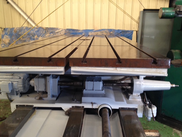 72" x 156" Cross sliding power rotary table, 72" travel, 9-1/2" H, 6 T-slots, #26970 - Image 6