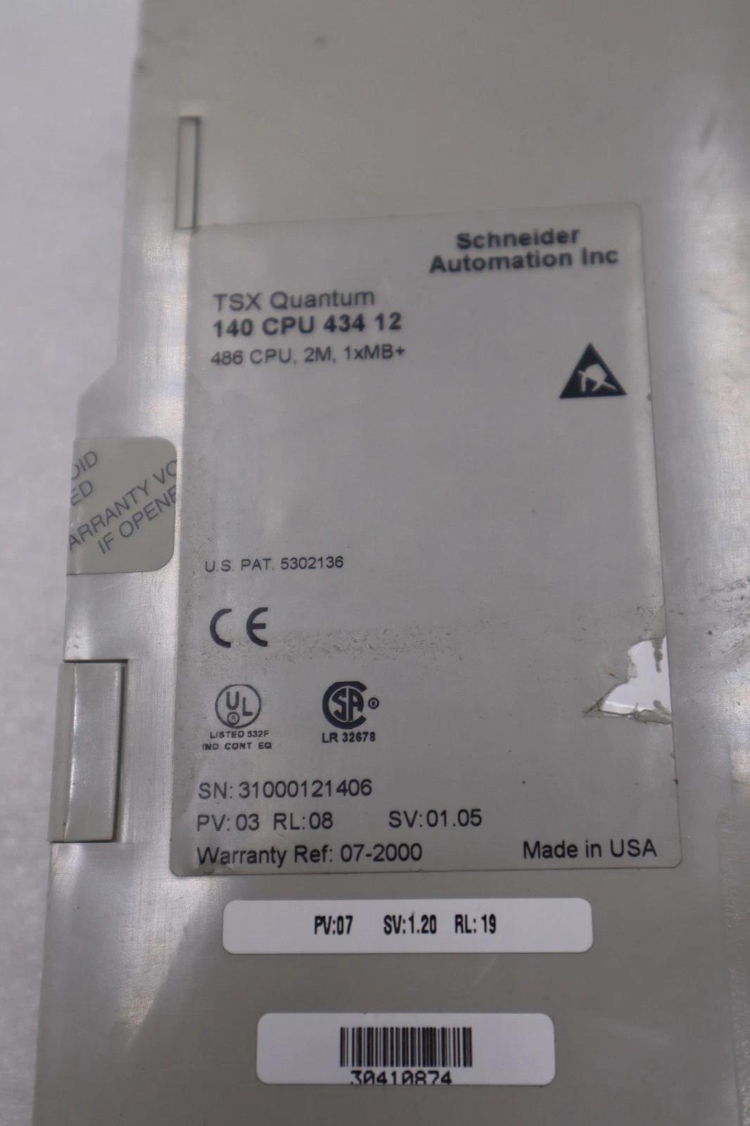 Schneider electric 140cpu43412a / 140 cpu 434 12 stock h1773 - Image 3