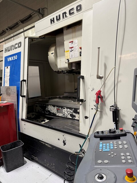 Hurco #VMX-50, CNC Vertical Machining Center, 3-Axis, 50" X, 26" Y, 24" Z, 26" x 59" Table, 25 HP, 2006 - Image 1