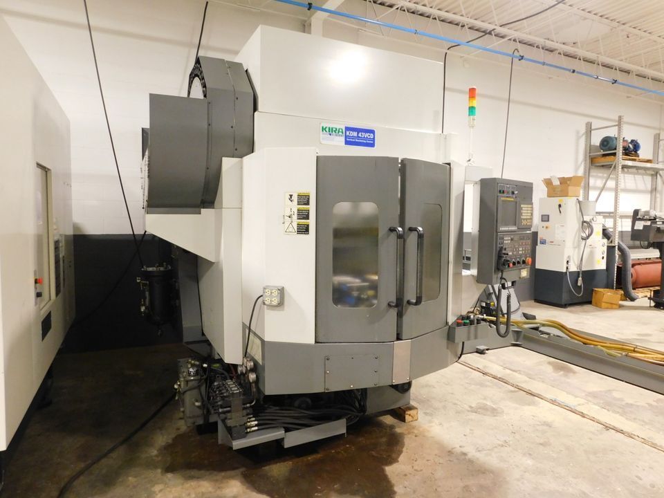 Kira #DM43VCD, CNC Vertical Machining Center, 3-Axis, 25" X, 14" Y, 22" Z, 18.7" x 27.56" Table, 20 HP, 12000 - Image 2