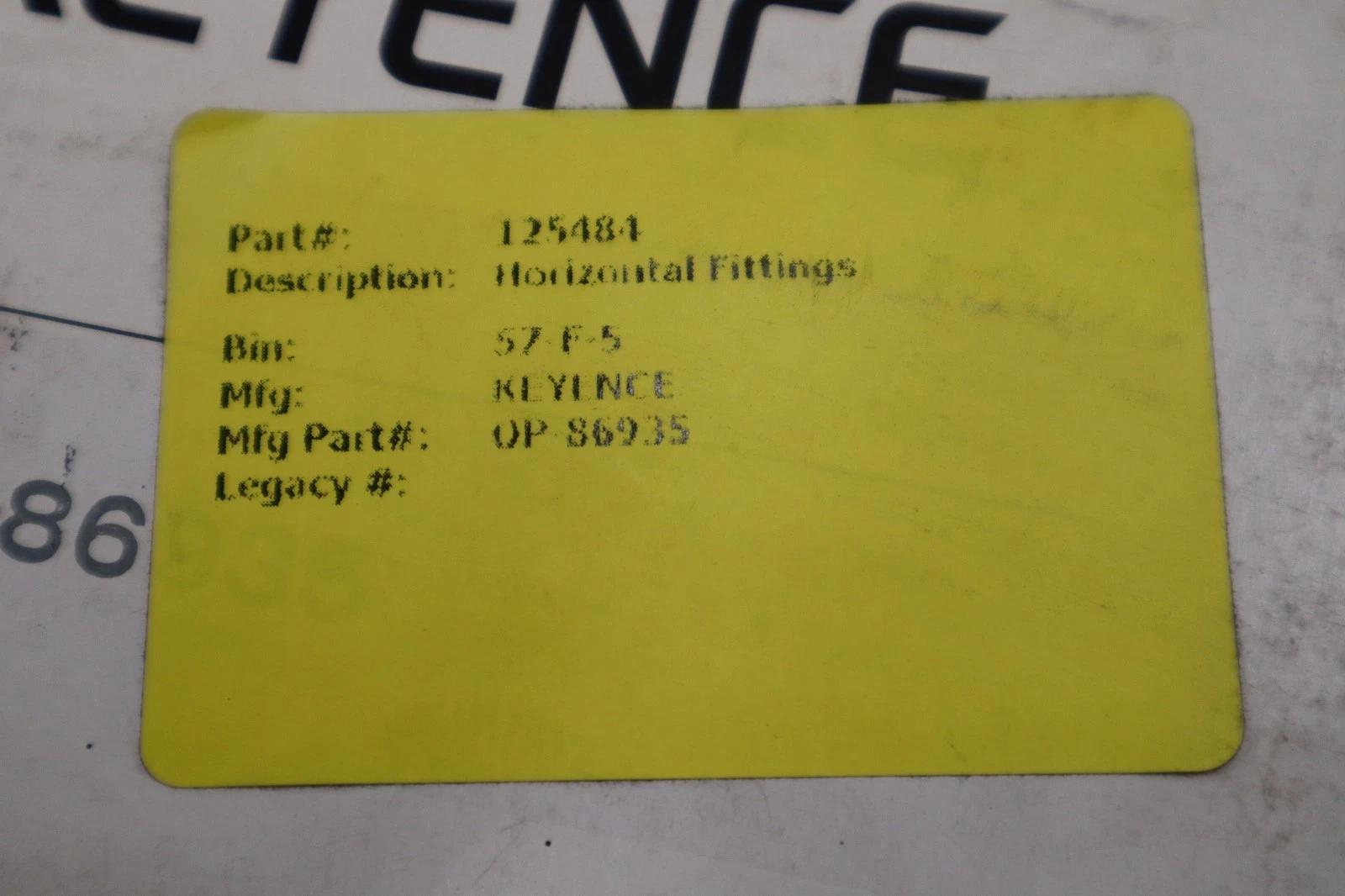 NEW OPEN BOX KEYENCE OP-86935 Brackets STOCK K3993CC - Image 2
