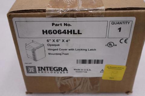 New integra enclosures h6064hll enclosure with hinge opaque stock h404 - Image 1