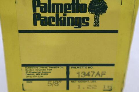 NEW IN BOX PALMETTO PACKING 1347AF Packing Seal, 5/8 Sq In.STOCK H433A - Image 2