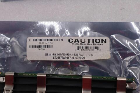 Crucial pc2-5300 1gb ddr2 fully buffered stock #k-1522a - Image 4
