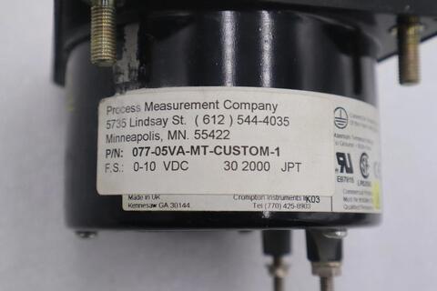 Process measurement company 077-05va-mt-custom-1 #k-571a - Image 2