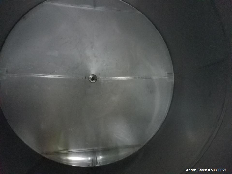 6500 gallon, Vertical Tank, 304 Stainless Steel, 114" diameter x 144" straight side, single wall, cone top & - Image 5