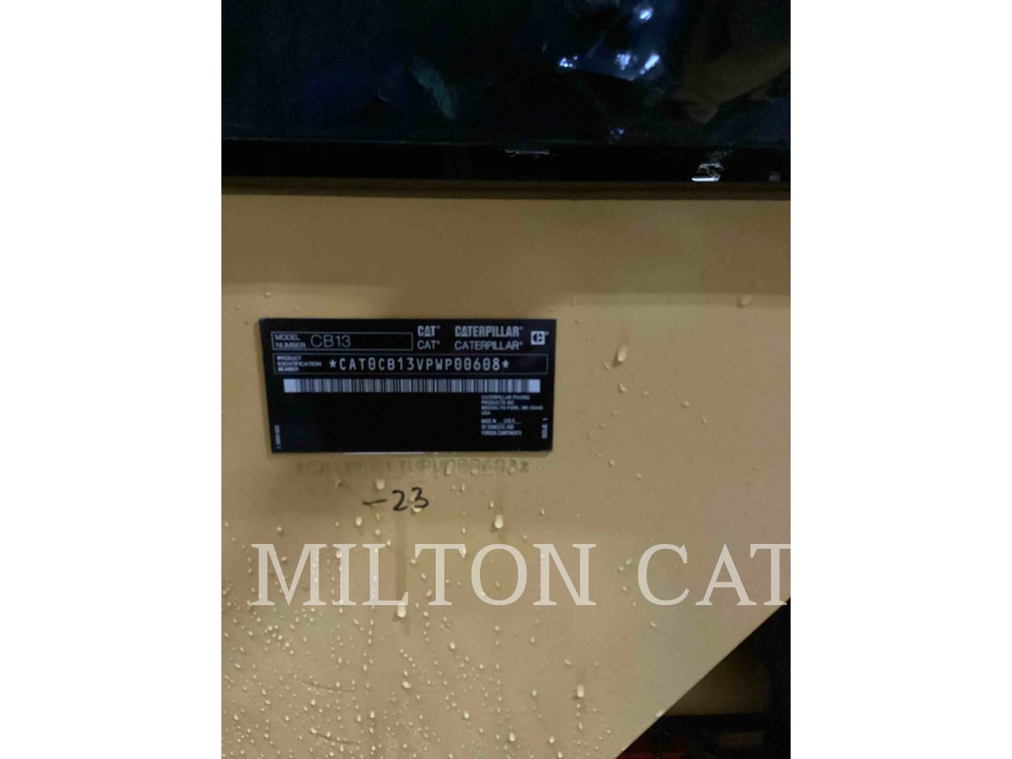 Caterpillar CB13, Compactor, 3674 hours, S/N: PWP00608, 2020 - Image 6