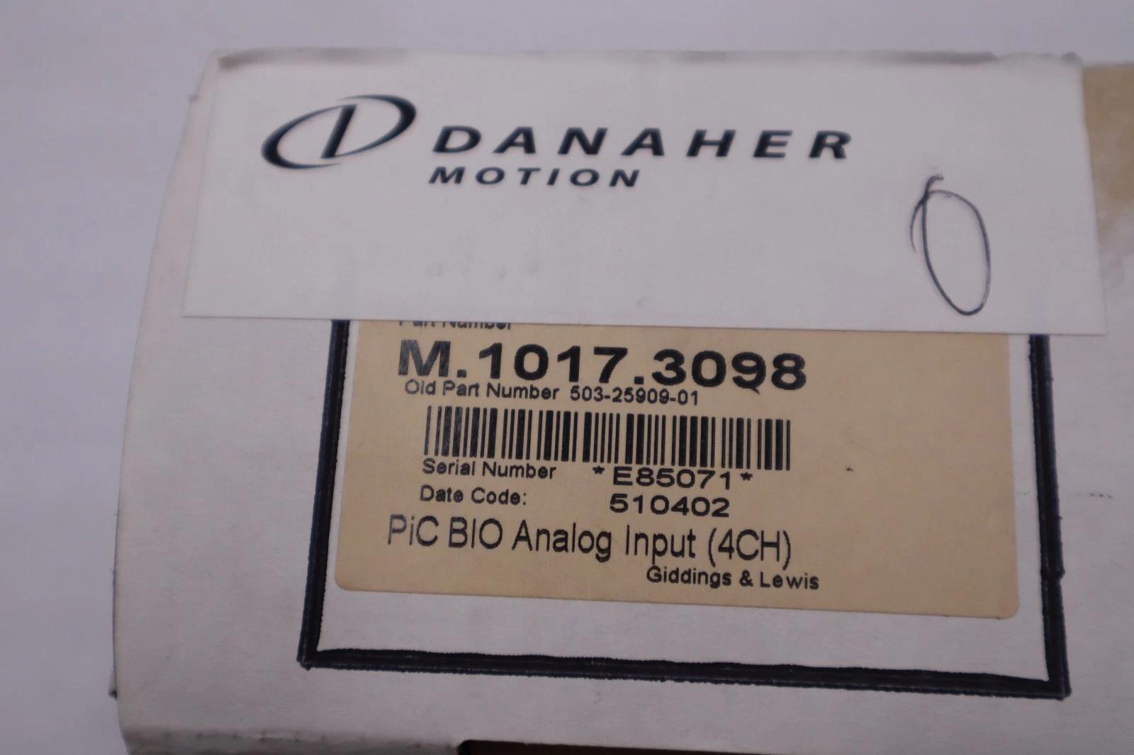 NEW Giddings & Lewis M.1017.3098 503-25909-01 4 CH I/O Module STOCK H1770 - Image 4