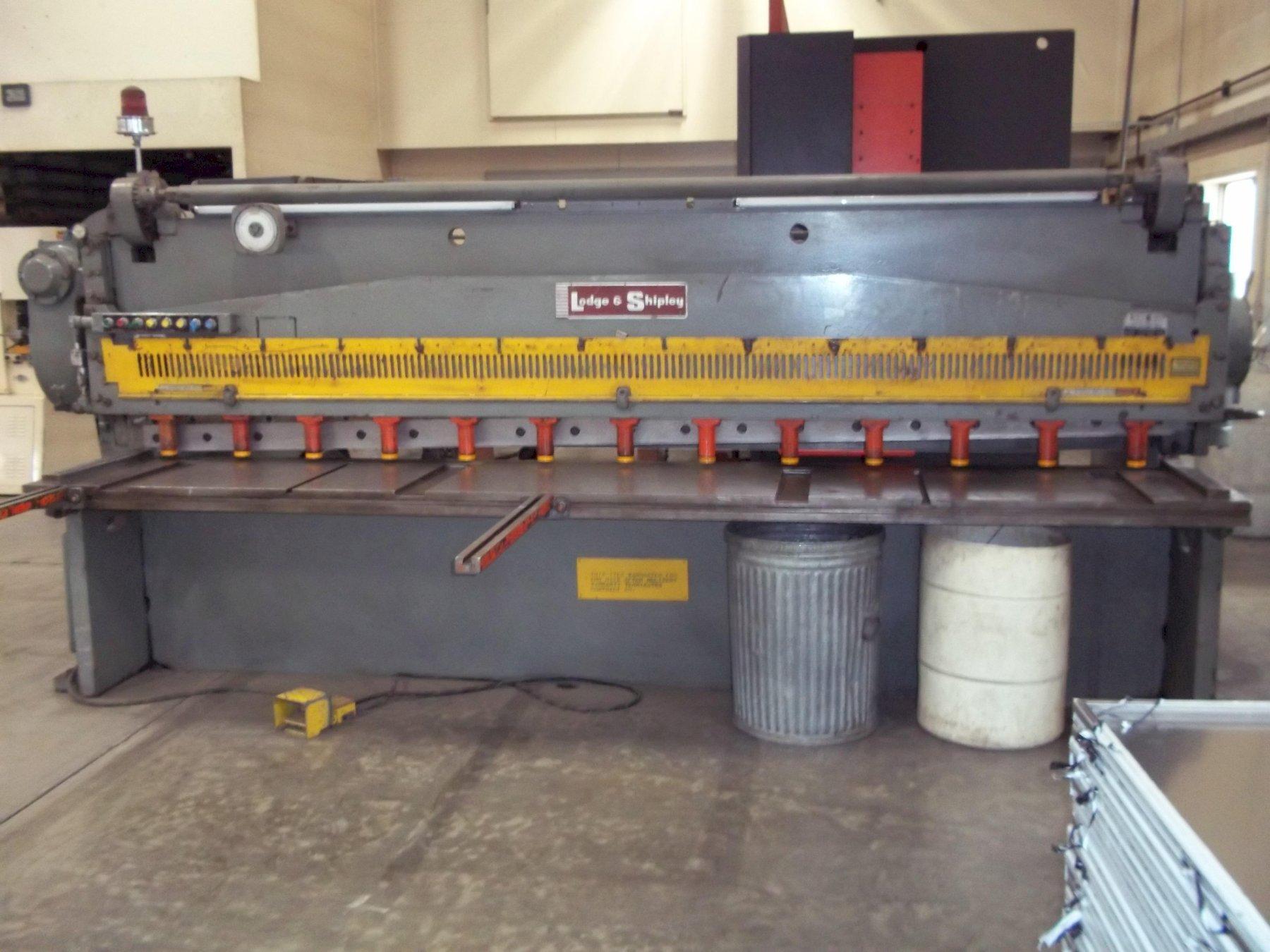 3/8" x 12' Lodge & Shipley #0612-SL, mechanical shear, 48" front operated power back gauge, 45 SPM, (2) - Image 1