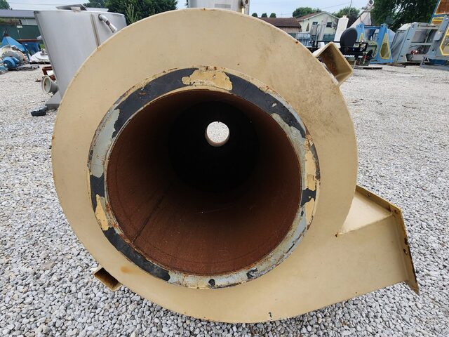Mac cyclone, 36" dia x 122" height, Carbon steel, 25-1/4" x 10-1/2" inlet, 9-1/2" ID bottom outlet - Image 4