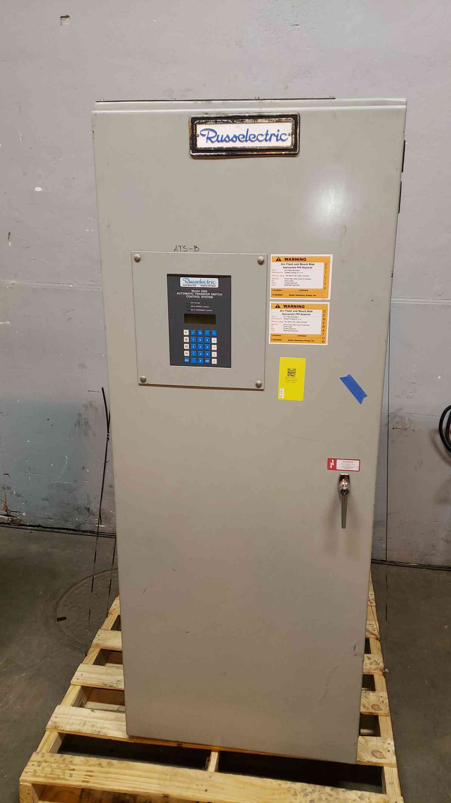 800 Amp. Russelectric #RMTD-8003CE, automatic transfer switch, 277/480 Volts, 3PH - Image 1
