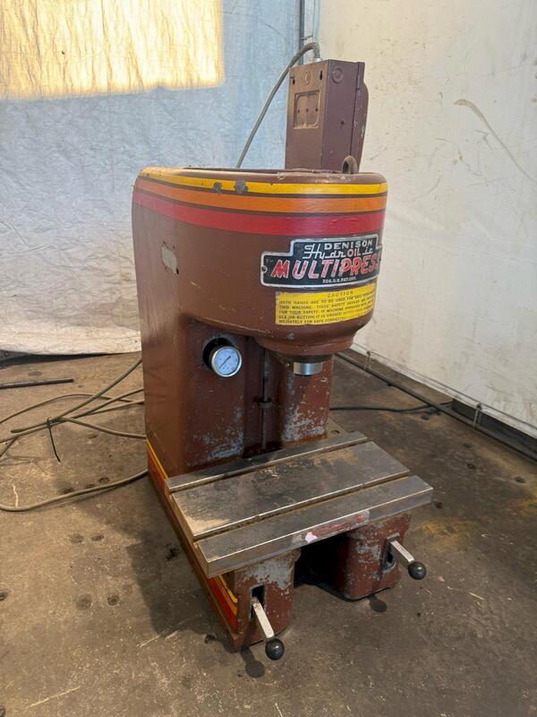4 Ton, Denison #Multipress, hydraulic press, 7" stroke, 10" x 20" bed - Image 1