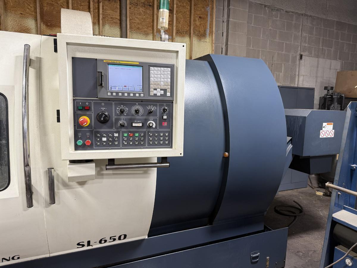 Johnford #SL-650, 2-Axis CNC Lathe, 22.8" swing, 16.5" turning diameter, 60" machining length, 10" chuck, 3" - Image 3