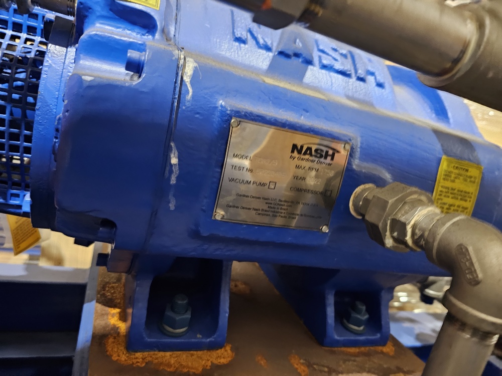 Nash, Vacuum Pump Skid, 316L Stainless Steel, 25 HP, Unused - Image 4
