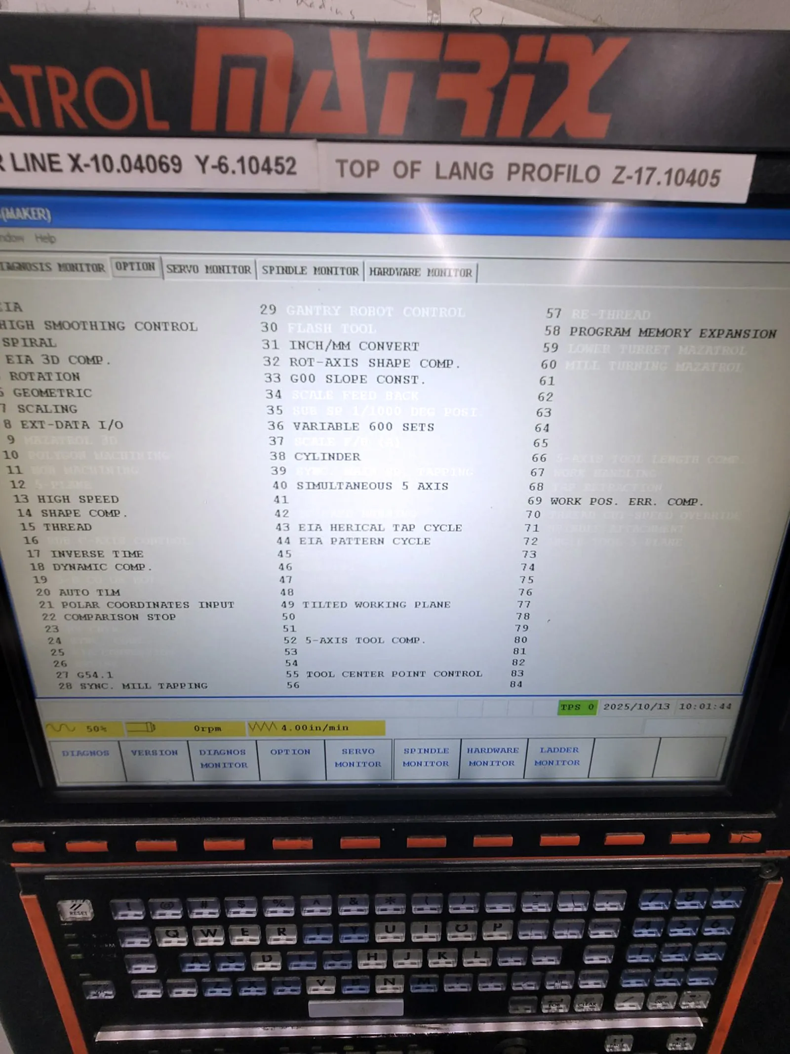 Mazak #Variaxis-500-5X-II, CNC vertical machining center, 60 automatic tool changer, 20" X, 20" Y, 18" Z - Image 3