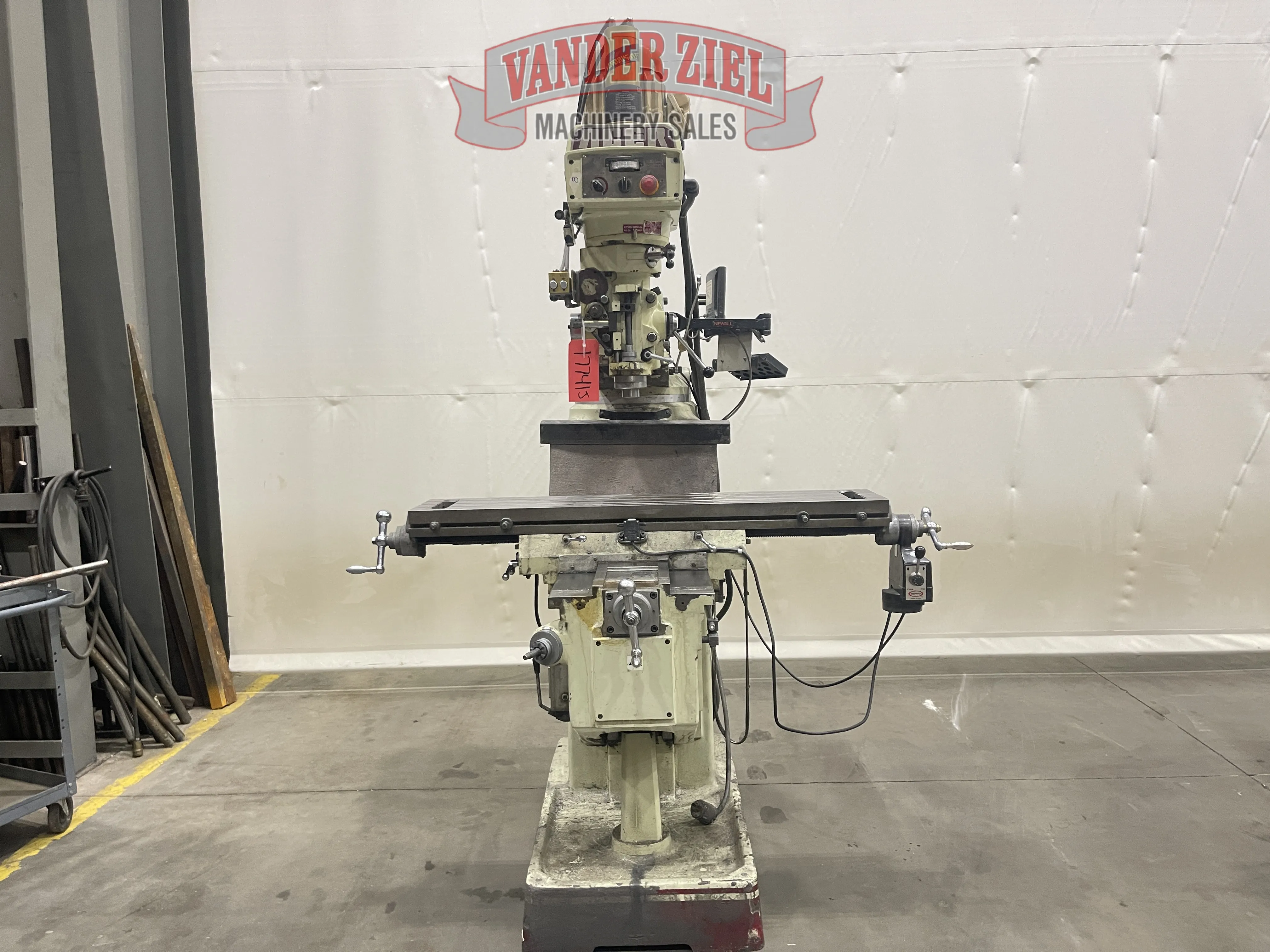 Acer #EVS-3VKH, vertical knee mill, 10" x50" table - Image 2