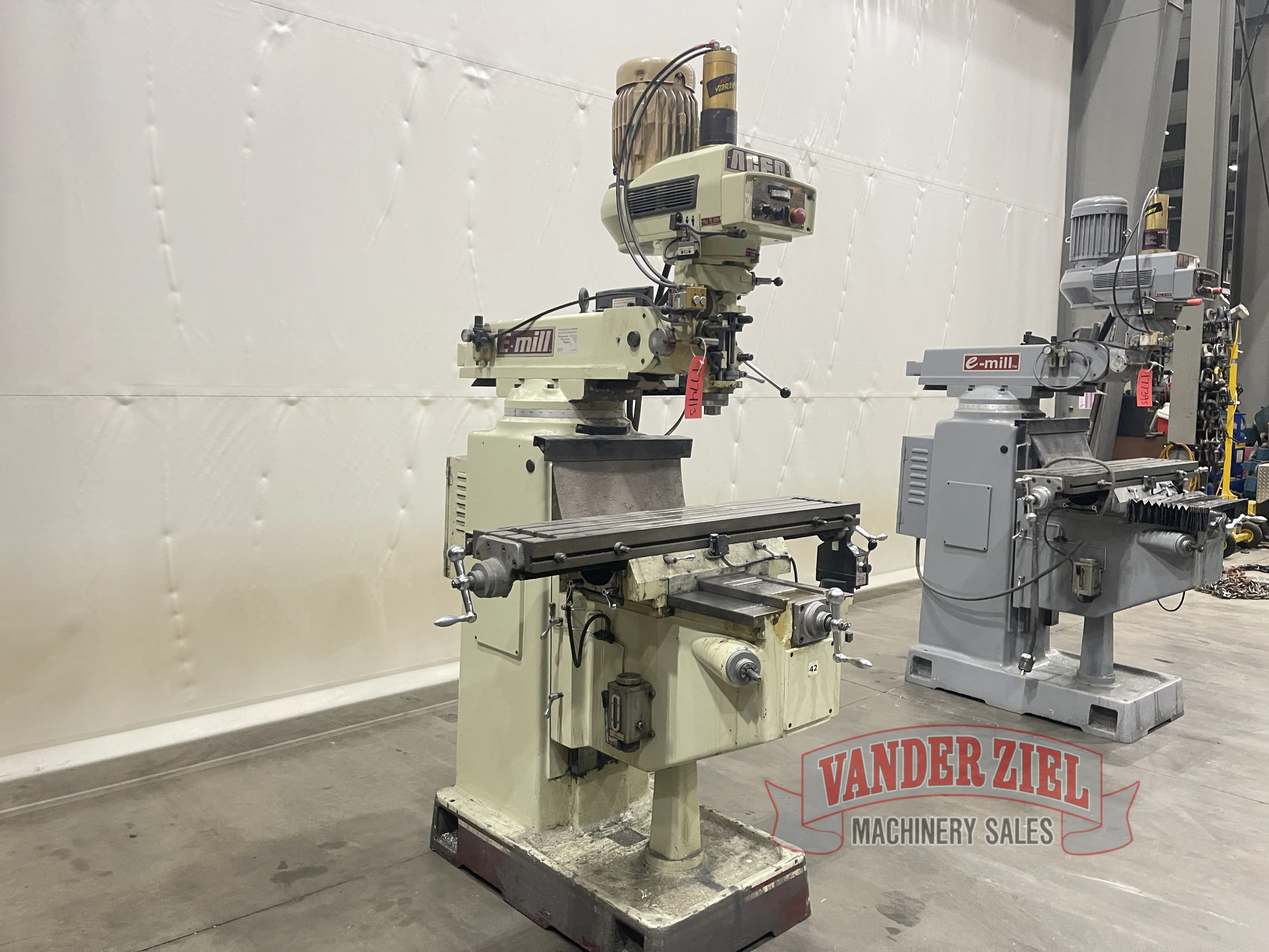 Acer #EVS-3VKH, vertical knee mill, 10" x50" table - Image 3
