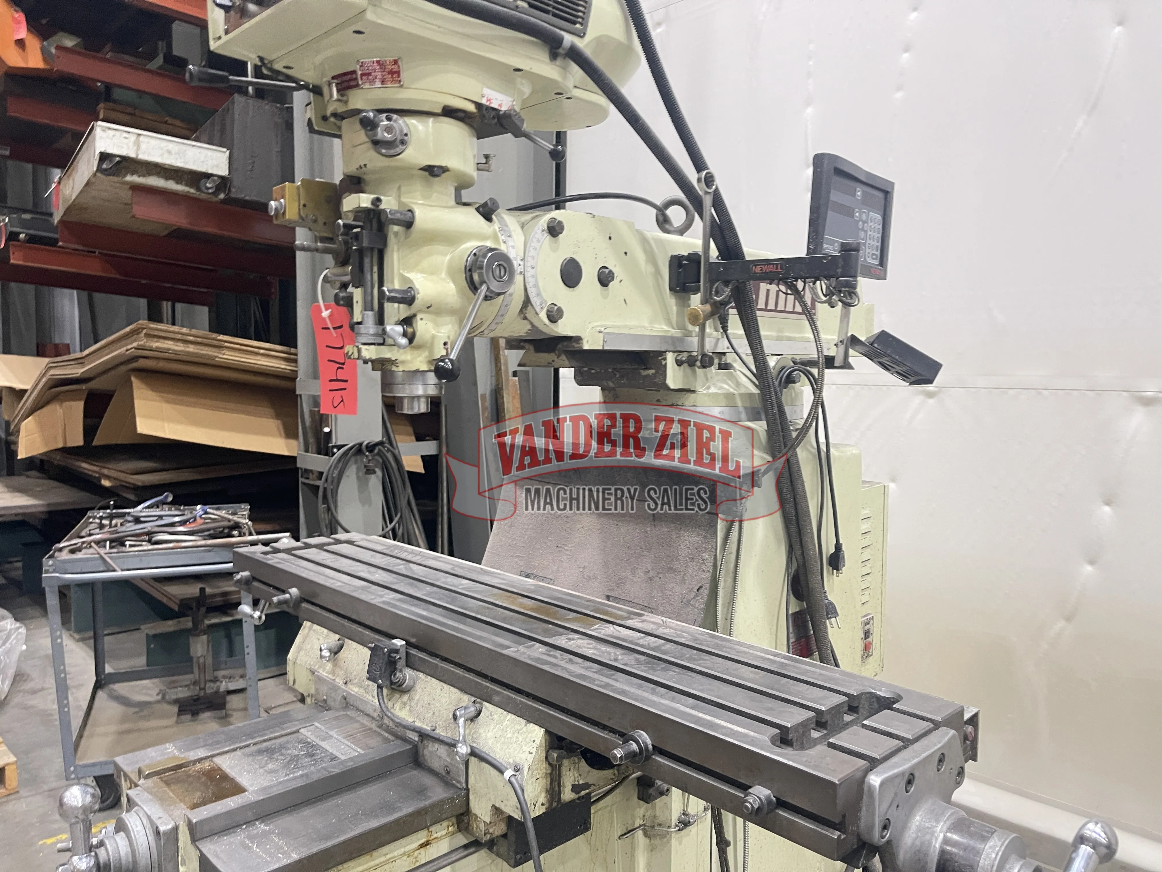 Acer #EVS-3VKH, vertical knee mill, 10" x50" table - Image 7
