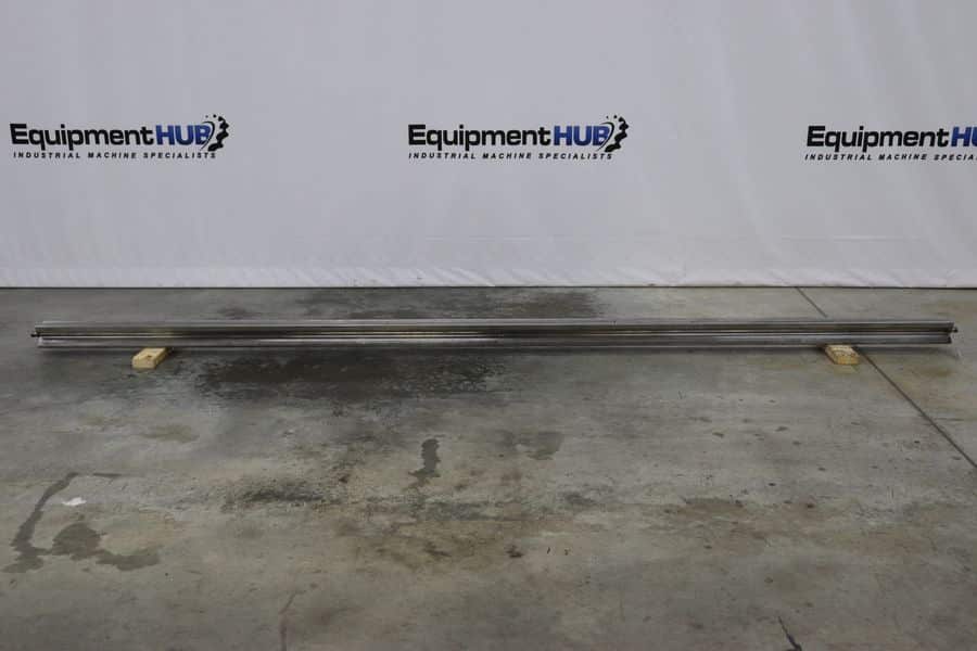 144" L, 6-Way bottom press brake V-die, 3-1/2" square, lifting studs - Image 1