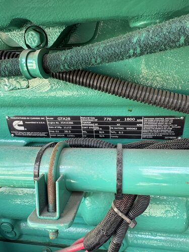 500 KW Cummins #500GFGB, Natural gas generator set, 277/480 Volts, 1800 RPM, GTA28 engine, EPA Certified - Image 5