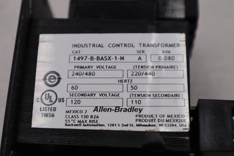 NEW OPEN BOX Allen-Bradley Allen Bradley 1497-B-BASX-1-N Series A Transformer STK H947A - Image 3