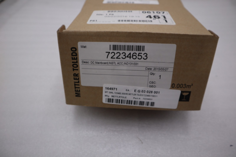 Mettler toledo 72234653 / ind131/331 dc mainboard - new - stock h1724 - Image 6