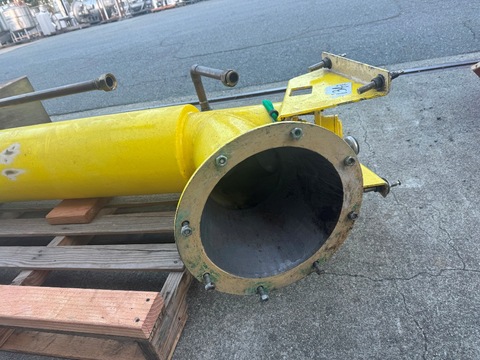 7" diameter x 6.6' long, Bauermeister Schnecke, screw conveyor, vertical auger elevator, jacketed, 1993 - Image 6