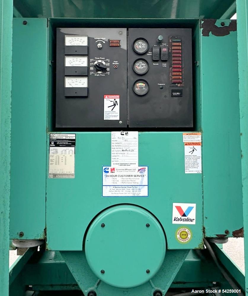 125 kW Cummins Onan #125DGEA, Diesel Generator, #2CT8.3-G engine, 207 HP, weatherproof enclosure, 889 Hrs - Image 9