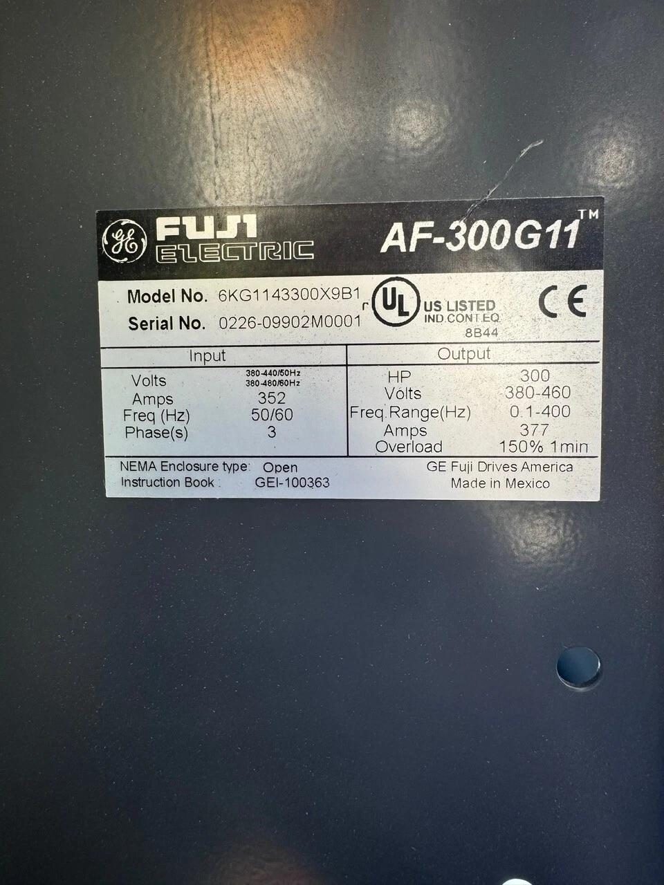 300 HP General Electric/ Fuji Electric, 6KG1143300X9B1, Variable Frequency Drive, 380-460 Volts, 3PH - Image 4