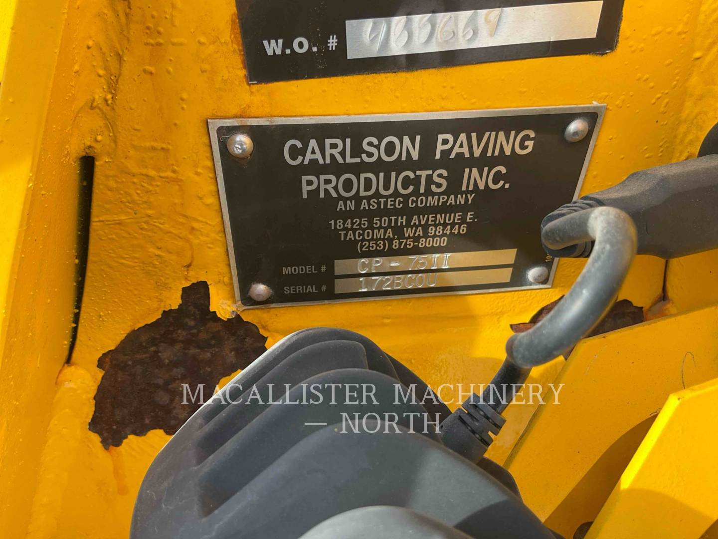 Carlson CP75II, Asphalt Paver, 1702 hours, S/N: 172BC0U, 2020 - Image 6