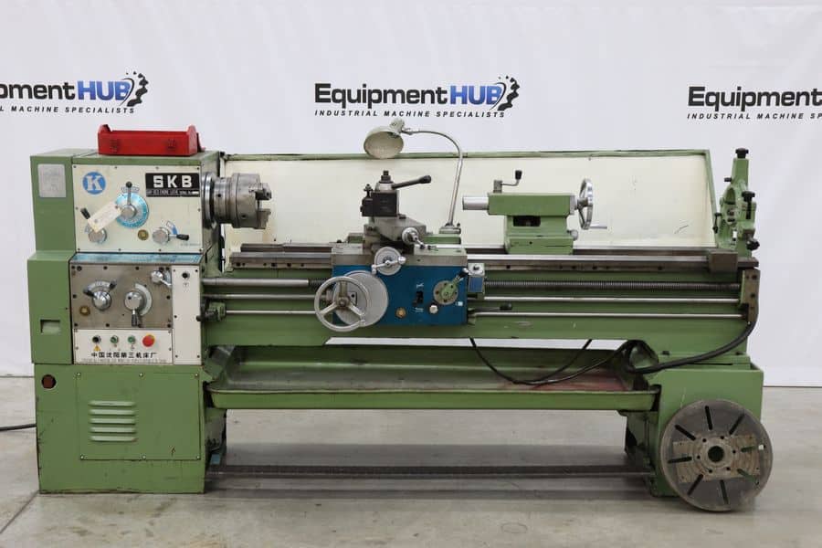 16" x 60" SKB #1660, gap bed engine lathe, 3-jaw chuck, tool holder, chanhge gears, 1988 - Image 1