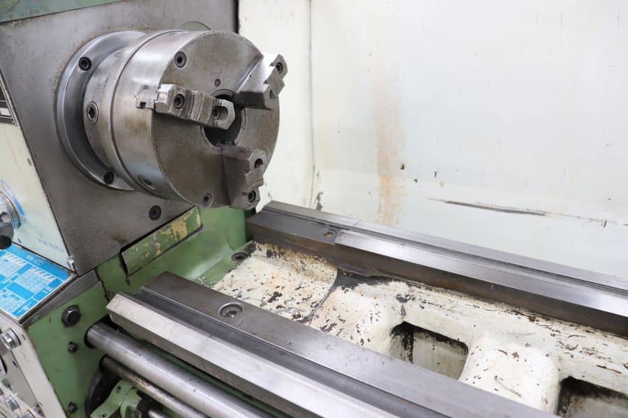 16" x 60" SKB #1660, gap bed engine lathe, 3-jaw chuck, tool holder, chanhge gears, 1988 - Image 9