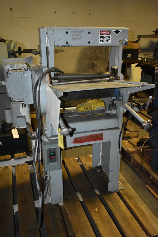 1.6' x 16 gauge Acrotech #1618, 2-roll, 1-pass bending machine, 3.5"top roll, 6" bottom roll, 15 FPM, 1 HP' - Image 1