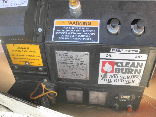 Clean Burn #CB-500, air atomizing multi-oil burner - Image 7